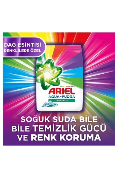Ariel Dağ Esintisi Renklilere Özel 6 Kg Aquapudra Toz Çamaşır Deterjanı - 3
