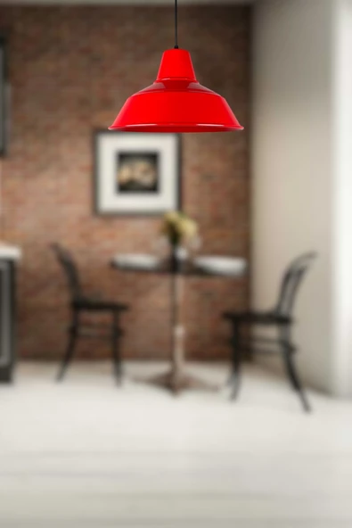 LEGACY  Silüet Özel Tasarım Modern Salon - Mutfak - Cafe Kırmızı Renk Tekli Sarkıt Avize ürün görseli