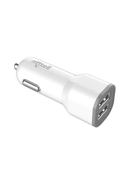 Mytell Çift USB 2.1A Araç Şarj Başlığı  - Beyaz - 2
