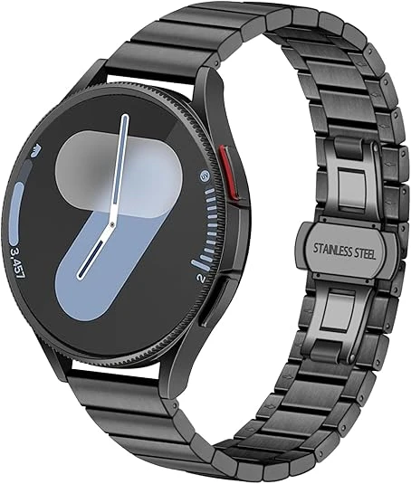 Huawei Watch GT 5 Pro 42mm/ GT 5 41mm/GT 4 41mm (18mm uyumlu) Kordon Baklalı Metal Kordon - 11