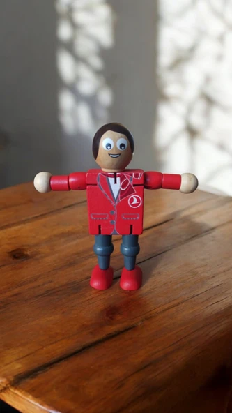ahşap hostes figür & 10 cm - 4