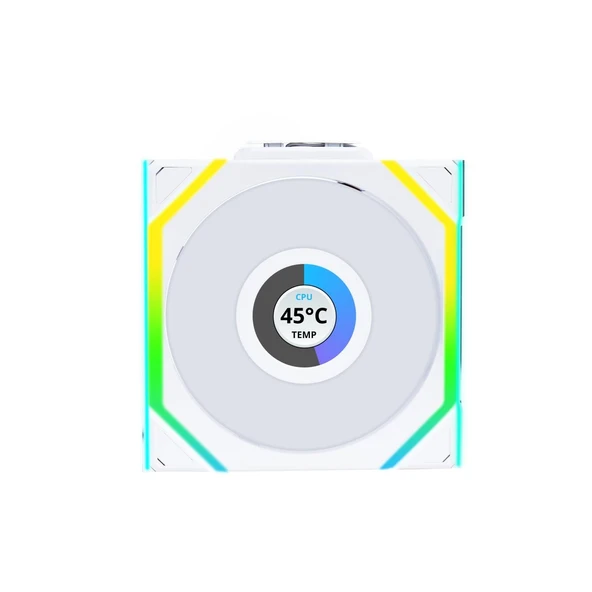 Lian Li UNI FAN REVERSE SL WIRELESS LCD 1x120mm Beyaz Kasa Fanı