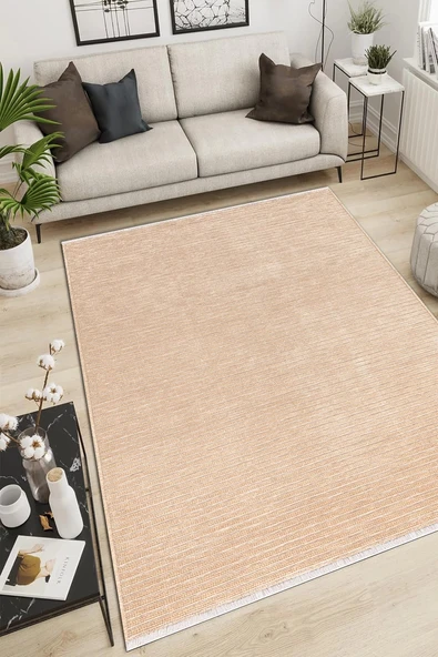 RAVİ Yıkanabilir Yolluk Kaydırmaz,Pamuk Dokuma,Premium Kalite Salon&mutfak&yemek Odası Kilimi - 5