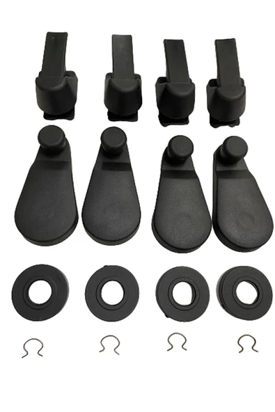 ERMAK Tofaş Uyumlu Kapı Ve Cam Kolu 12 Parça Set Doğan Slx Kartal Şahin Kapı Ve Cam Kolu Set