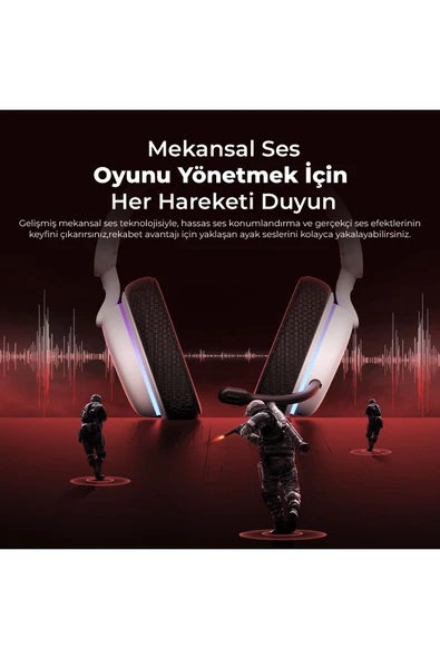 Havit Gamenote Fuxi-H7 RGB Kablosuz Gaming Oyuncu Kulaklığı - 8