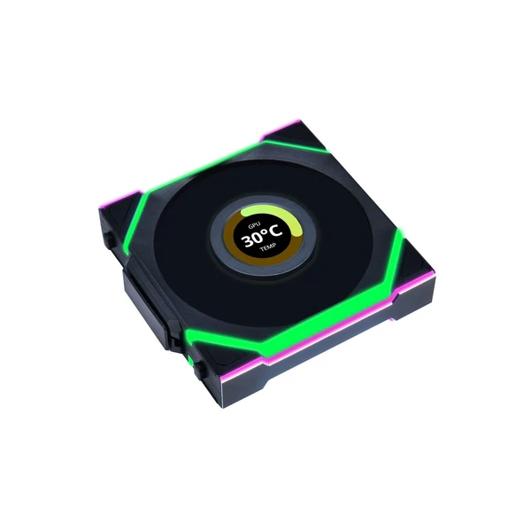 Lian Li UNI FAN REVERSE SL WIRELESS LCD 1x120mm Siyah Kasa Fanı - 2