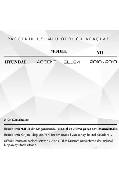 DNC Auto Part Hyundai Accent Blue Için Airbag Zemberek / Sargı 93490-1r131 - 6