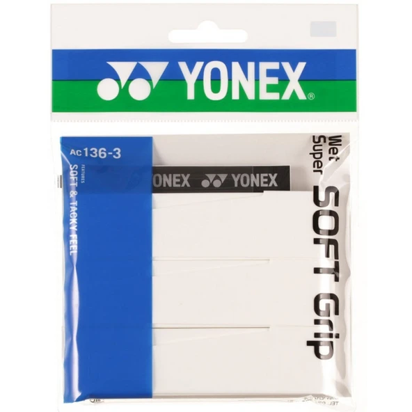 Yonex Ac 136 (3'lü) Beyaz Super Grap Soft