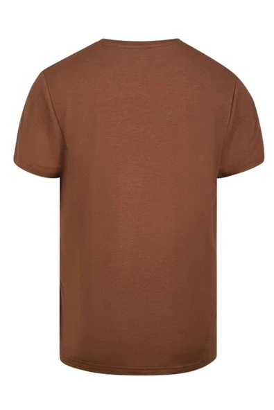 2AS Victor Erkek Viloft V Yaka T-Shirt Kahverengi - Resim 4