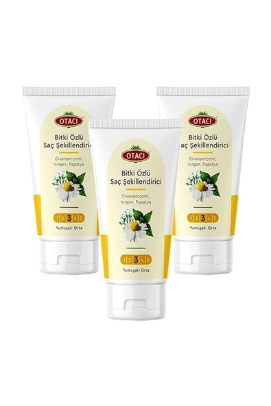 Bitkisel Saç Şekillendirici 150 ml Yumuşak - Orta X 3 Adet