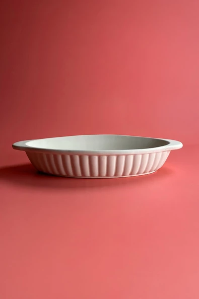 Oval Fırın Kabı - Seramik Bisküvi (Ham Ürün) - 1