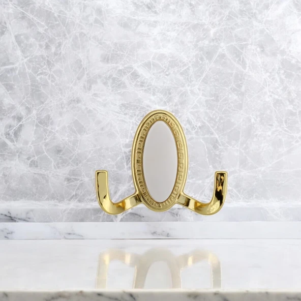 Seçil Askı Gold Altın Dolap Askılık Askılığı Duvar Vestiyer Banyo Mutfak Elbise Kıyafet Çanta Askısı - 3