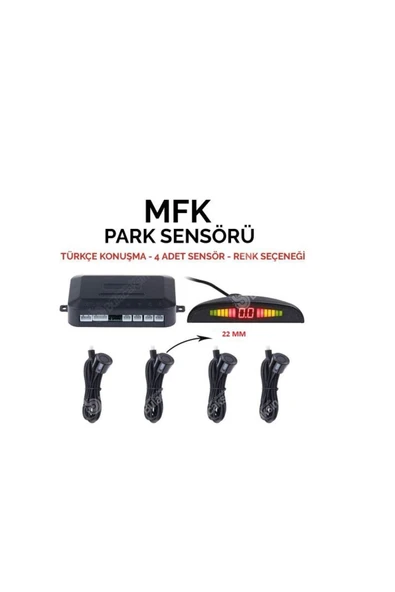 IŞIK ARAÇ AYDINLATMA MFK PARK SENSÖRÜ EMA 100-01-SES İKAZLI SİYAH 22mm GÖZ