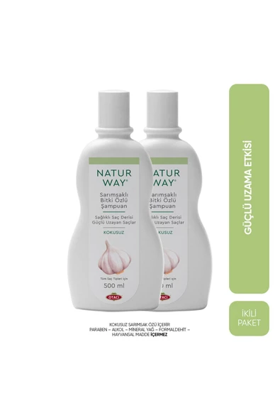 Naturway Sarımsaklı Bitki Özlü Şampuan 500ml – Ikili Paket