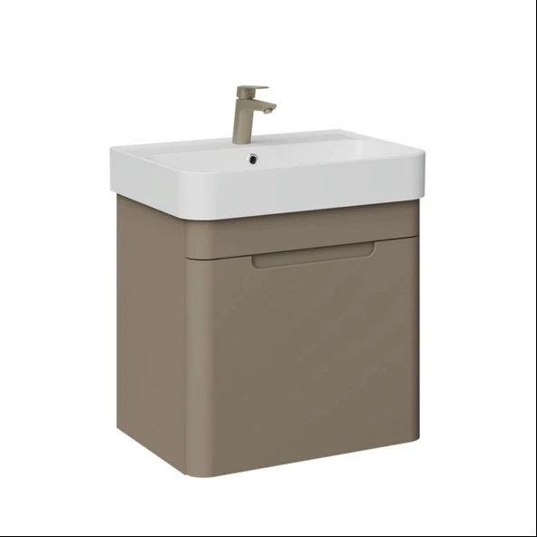 Colorit Lavabo Dolabı 60cm Cappuccino - Çekmeceli - 3