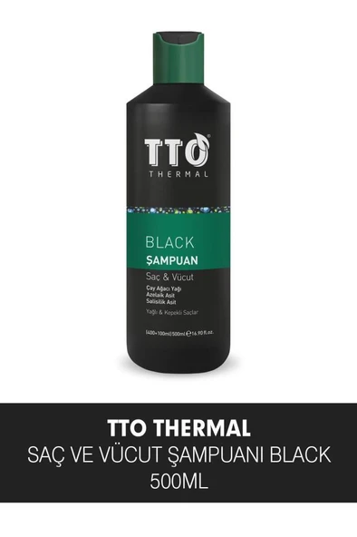 Tto Black Saç Ve Vücut Şampuanı 500 Ml