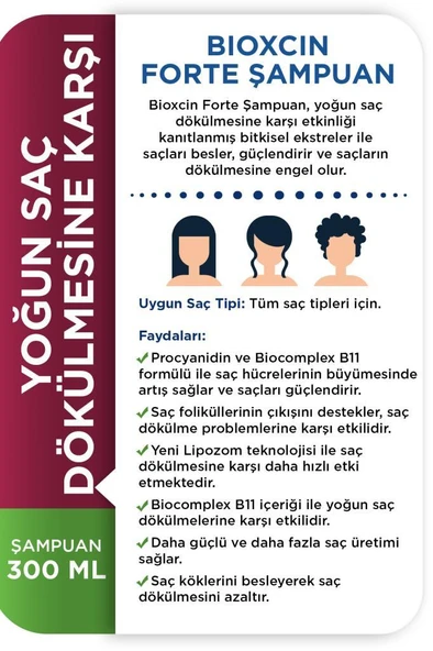 Bioxcin Forte Şampuan 300 ml - 3