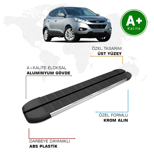 FA OTOMOTİV Hyundai IX-35 Yan Basamak 2010 - 2015 Model S-Line ürün görseli 1
