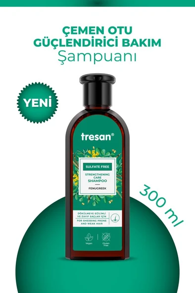 Tresan Çemen Otu Güçlendirici Sülfatsız Şampuanı 300 ml - 7