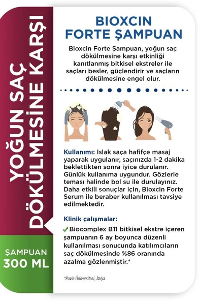 Bioxcin Forte Şampuan 300 ml - 4