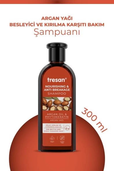 Tresan Argan Şampuan 300 ml Yıpranmış Saçlar - 2