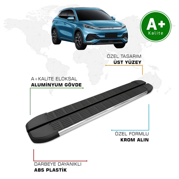 FA OTOMOTİV BYD Atto 3 Yan Basamak 2022 Model ve Sonrası S-Line ürün görseli 1