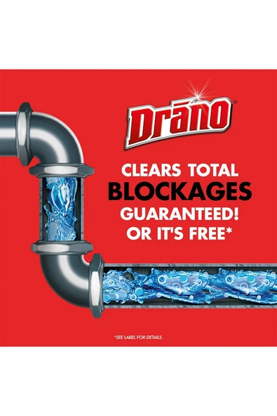 Drano Max Gel Lavabo Tıkanıklık Açıcı 946ML - 3