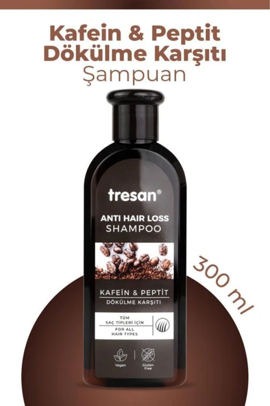 Tresan Anti Hair Şampuan Kafein Peptit 300 ml - 4