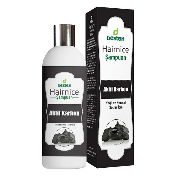 Destek Hairnice Aktif Karbon Şampuan 330 Ml