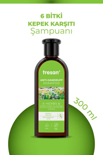Tresan 6 Bitki Şampuan 300 ml Kepek Karşıtı - 3