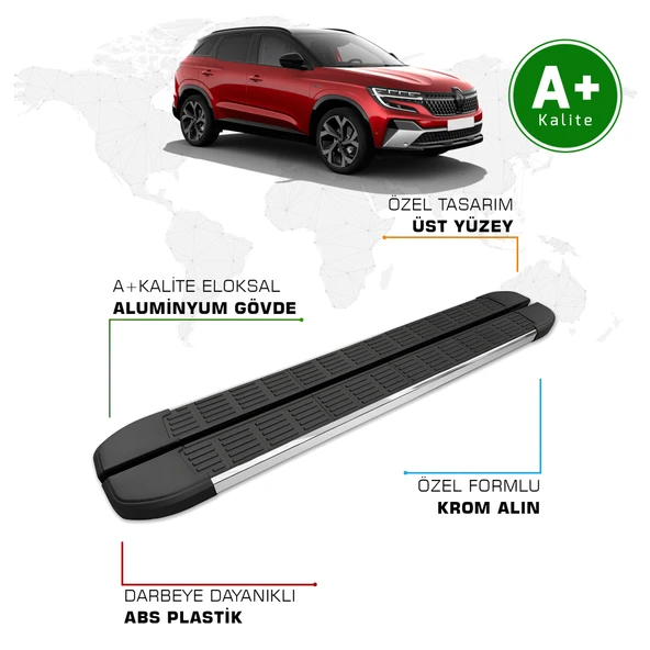 FA OTOMOTİV Renault Austral Yan Basamak 2023 Model ve Sonrası S-Line ürün görseli 1