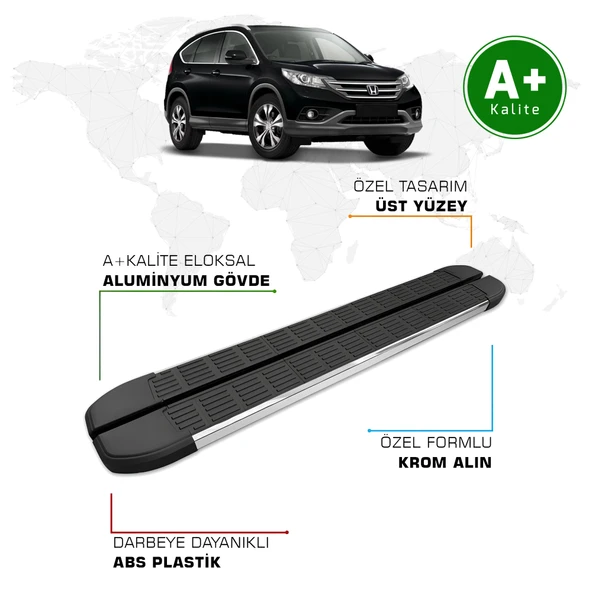 FA OTOMOTİV Honda CR-V Yan Basamak 2012 - 2018 Model S-Line ürün görseli 1
