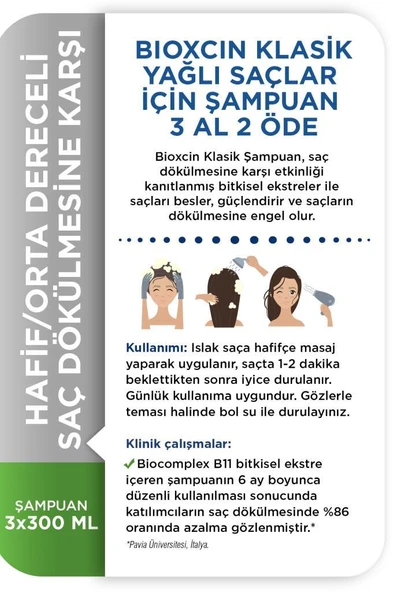 Bioxcin Yağlı Saçlar İçin Şampuan 3 Al 2 Öde - 4