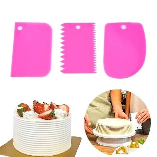 Pasta Hamur Şekillendirici Spatula Kesici Kazıyıcı Dekoratör Set ürün görseli 1