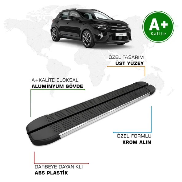 FA OTOMOTİV Kia Stonic Yan Basamak 2022 Model ve Sonrası S-Line ürün görseli 1