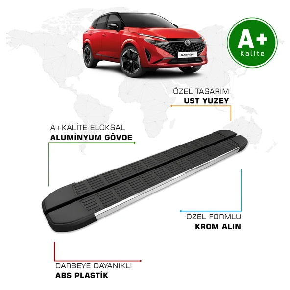 FA OTOMOTİV Nissan Qashqai Yan Basamak 2021 Model ve Sonrası S-Line ürün görseli 1