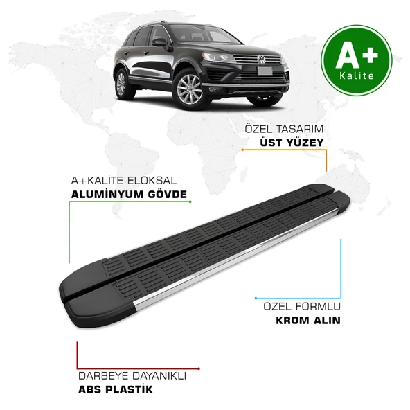 FA OTOMOTİV Volkswagen Touareg Yan Basamak 2002 - 2018 Model S-Line ürün görseli 1