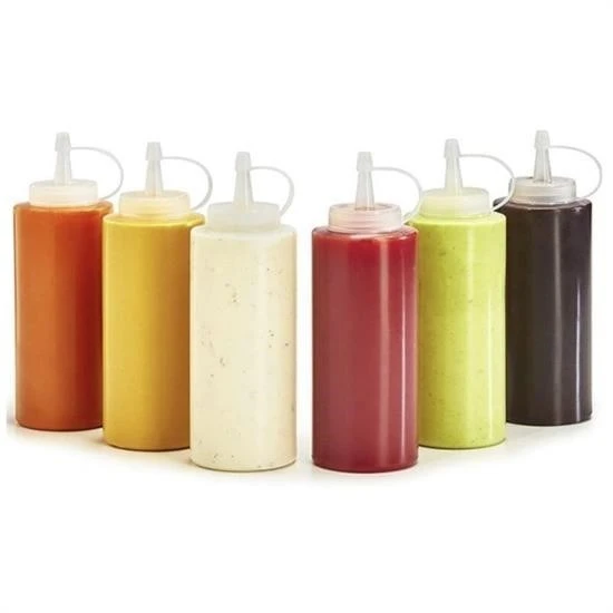 faf Kapaklı Sızdırmaz Yağlık Sosluk Şişesi Plastik Yağdanlık 400 ml AP-9028 - 3