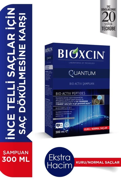 Bioxcin Quantum Kuru ve Normal Saçlar İçin Şampuan 300 Ml