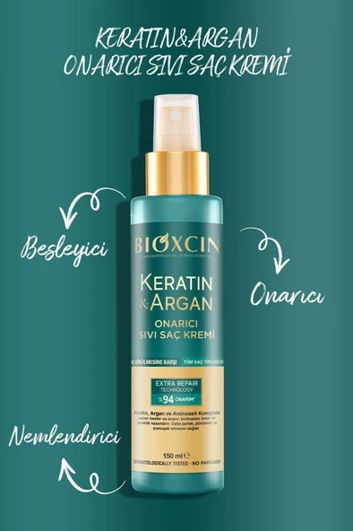 Bioxcin Keratin Argan Onarıcı Sıvı Saç Kremi 150 Ml - 2
