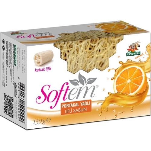 Softem Portakal Yağlı Kabak Lifli Sabun 130 gr