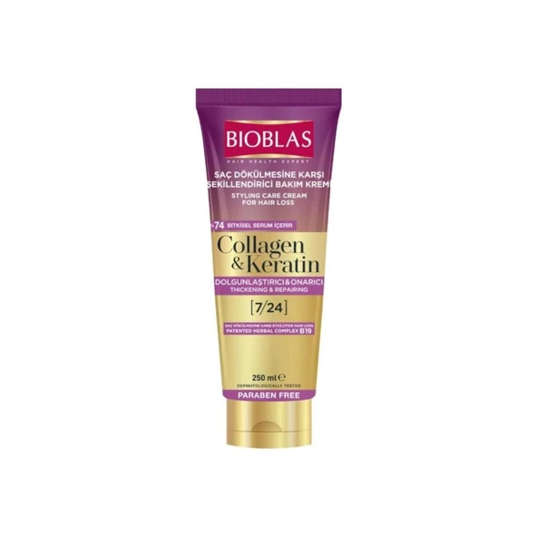 Bioblas Saç Dökülmesine Karşı Collagen Keratin Saç Bakım Kremi 250 ml