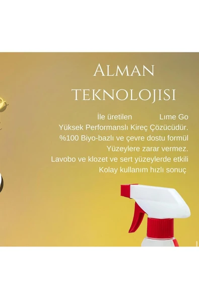 Hyge Banyo Temizleyici Kireç Sökücü Kir Çözücü Etkili Güçlü %100 Biyo Bazlı Formül Lavabo Klozet - 2