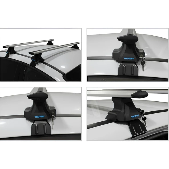 FA OTOMOTİV Toyota Hilux 2012 - 2014 Model Arası Uyumlu Ara Atkı Tavan Barı Trophy Gri - 4