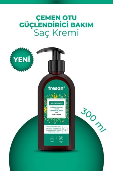 Tresan Çemen Otu Güçlendirici Sülfatsız Bakım Saç Kremi 300 ml