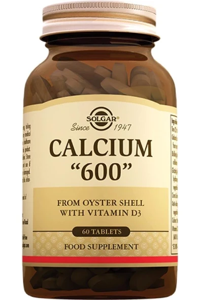 Solgar Kalsiyum 600 Mg Oyster 60 Tablet