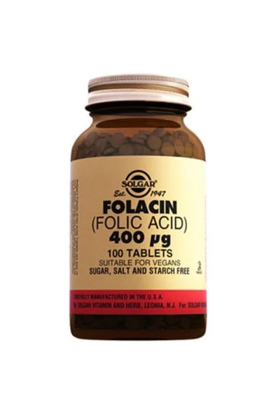 Solgar Folic Acid 400 mg 100 Tablet