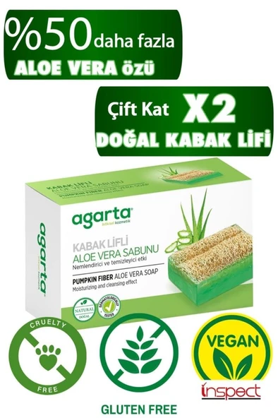 Agarta Kabak Lifli Aloe Vera Sabunu 125g - 2
