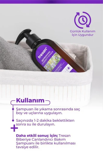 Tresan Biberiye Canlandırıcı Sülfatsız Bakım Saç Kremi 300 ml - 5