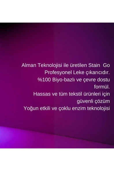 Hyge Leke Çıkarıcı Ultra Güçlü %100 Biyo Bazlı Formül Çoklu Enzim Teknolojisi Hassas Ve Etkili - 3